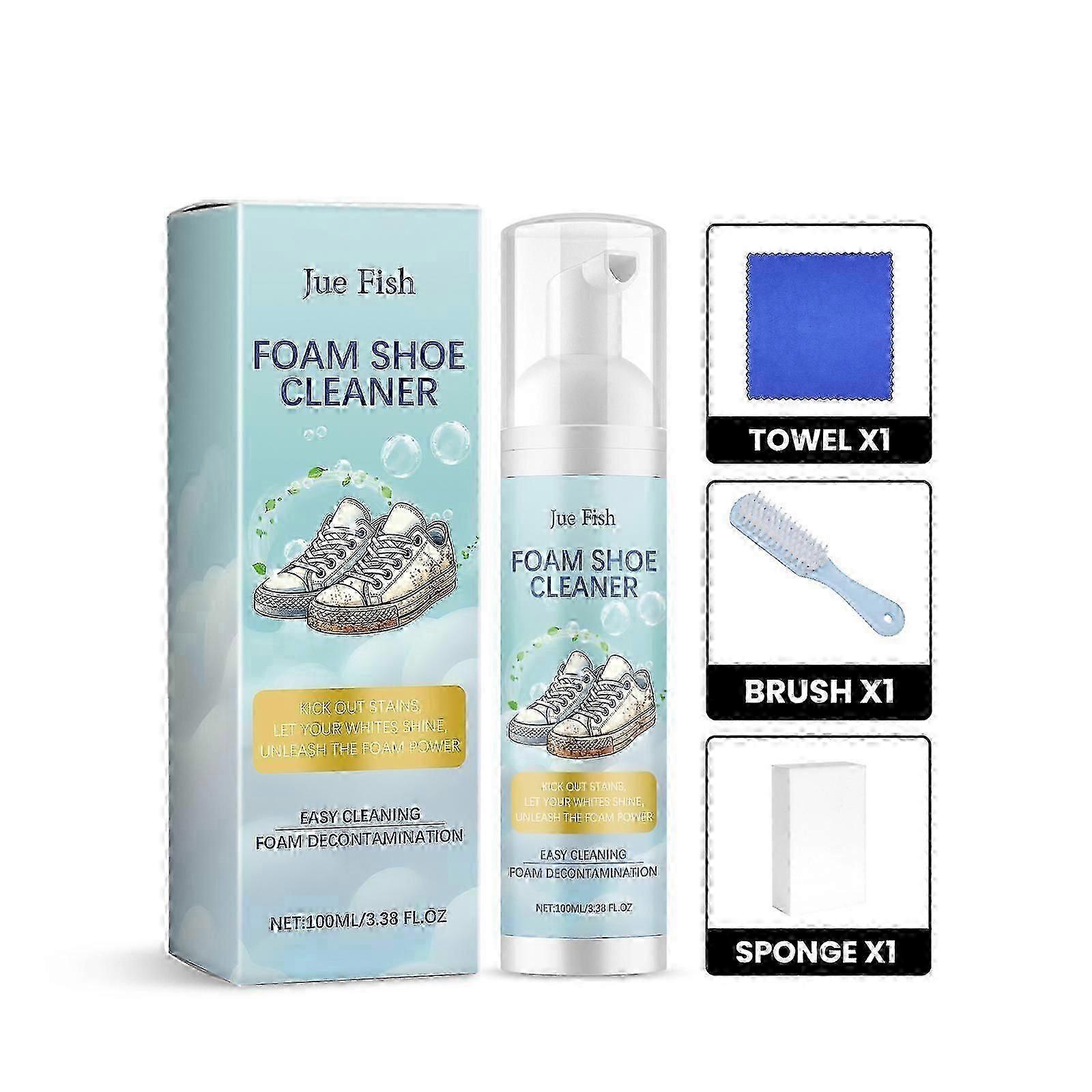 مجموعة تنظيف الأحذية البيضاء الصغيرة من الرغوة، تنظيف الرغوة، إزالة البقع، إزالة بقع الأحذية الرياضية، منظف الأحذية البيضاء