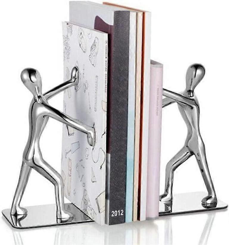 Stainless Steel Bookshelf - Massive Kungfu Man Non-Slip Humanoid Bookshelf Suitable For Home Office Library School And Decorative Shelf