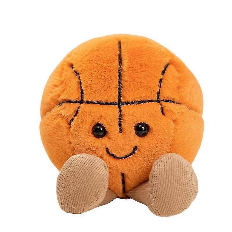Cute Basketball/Billiards/Baseball/Soccer/Tennis Pillow Plush Toy Soft Stuffed Plushie Doll with Smile Face Kid Gifts