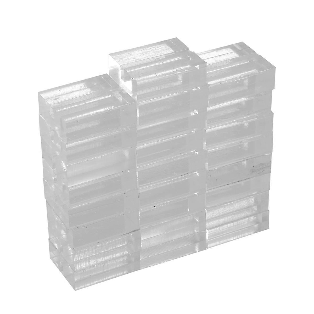 25Pcs Acrylic Stands Place Card Holders 1.2 Inch Table Number Stands Clear Card Display Stand for T