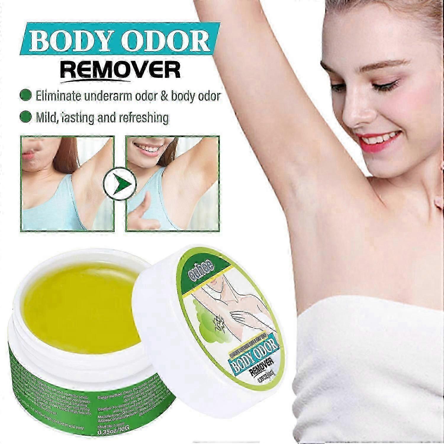 OUHOE Armpit Deodorant Cream, Body underarm Cleansing Fragrance Deodorizing Refreshing Anti-sweat Ca