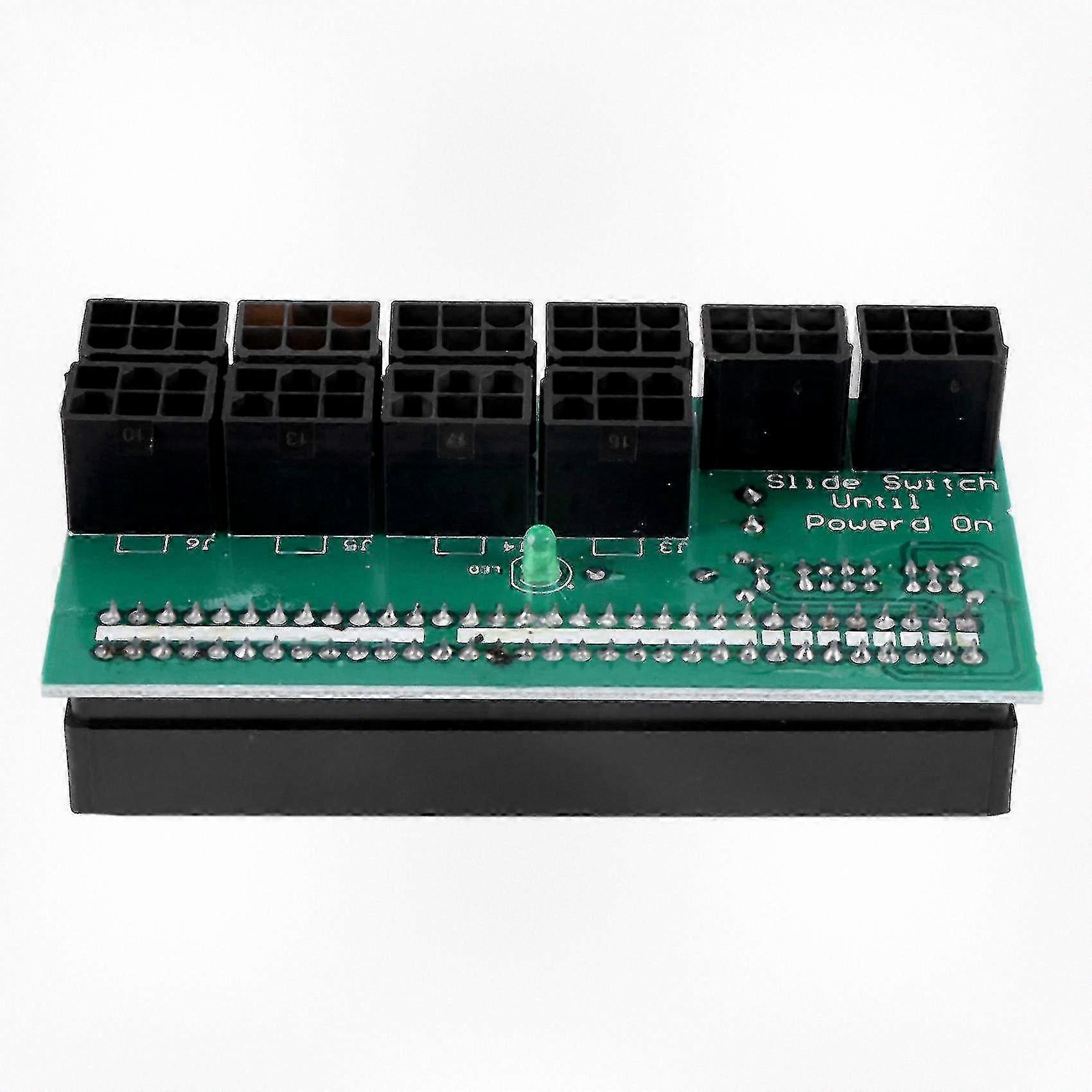 Power Supply Adapter for GPU Mining Server 1600w with 10x6pin Hub compatible for Ethereum and Zec Mining Applications