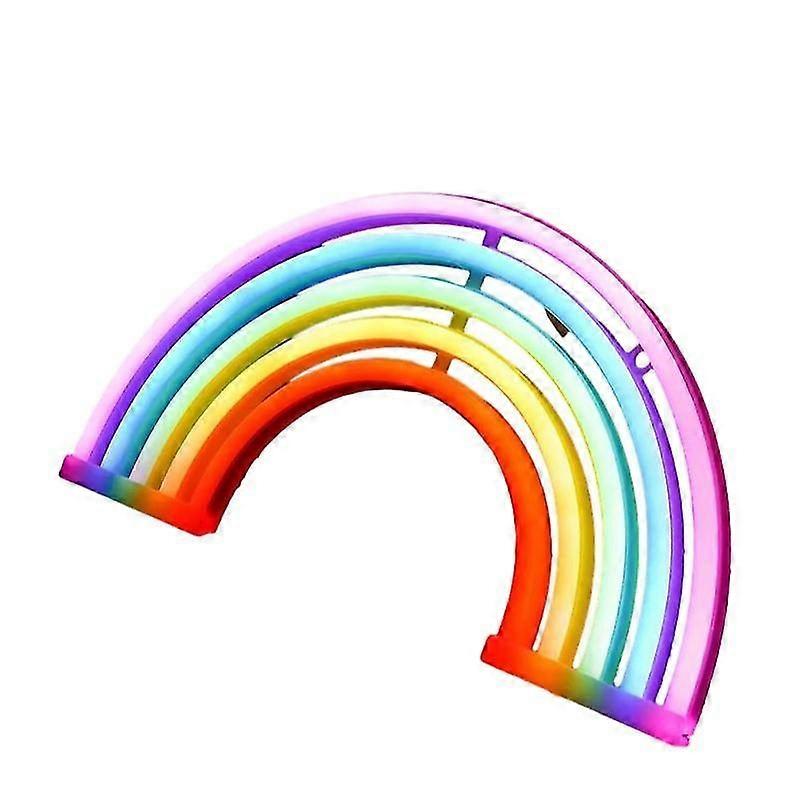 Vibrant Rainbow Neon Light - USB & Battery Powered Night Decor for Parties, Pride Day & Year-Round Cheer