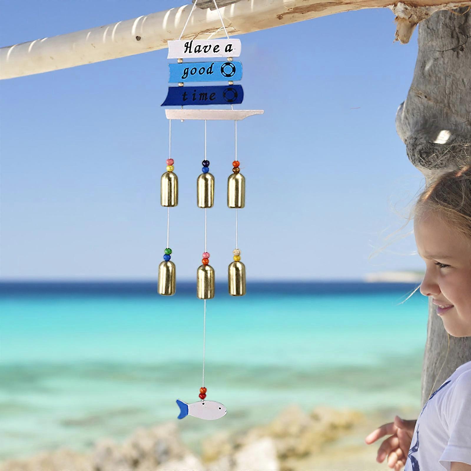 Sailing Series Ornaments Birthday Gift Wood Multi Bell Room Bedroom Door And Window Balcony Pendant