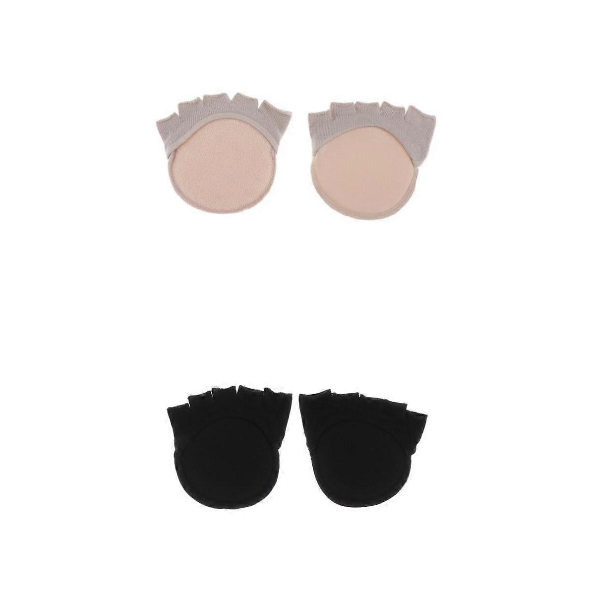 2 Pieces Five Toe Half Feet Socks Fingerless Half