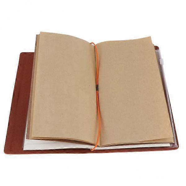 2xA6 Portable Travel Diary Creative Leather Handbook Drawing Notebook Notepad