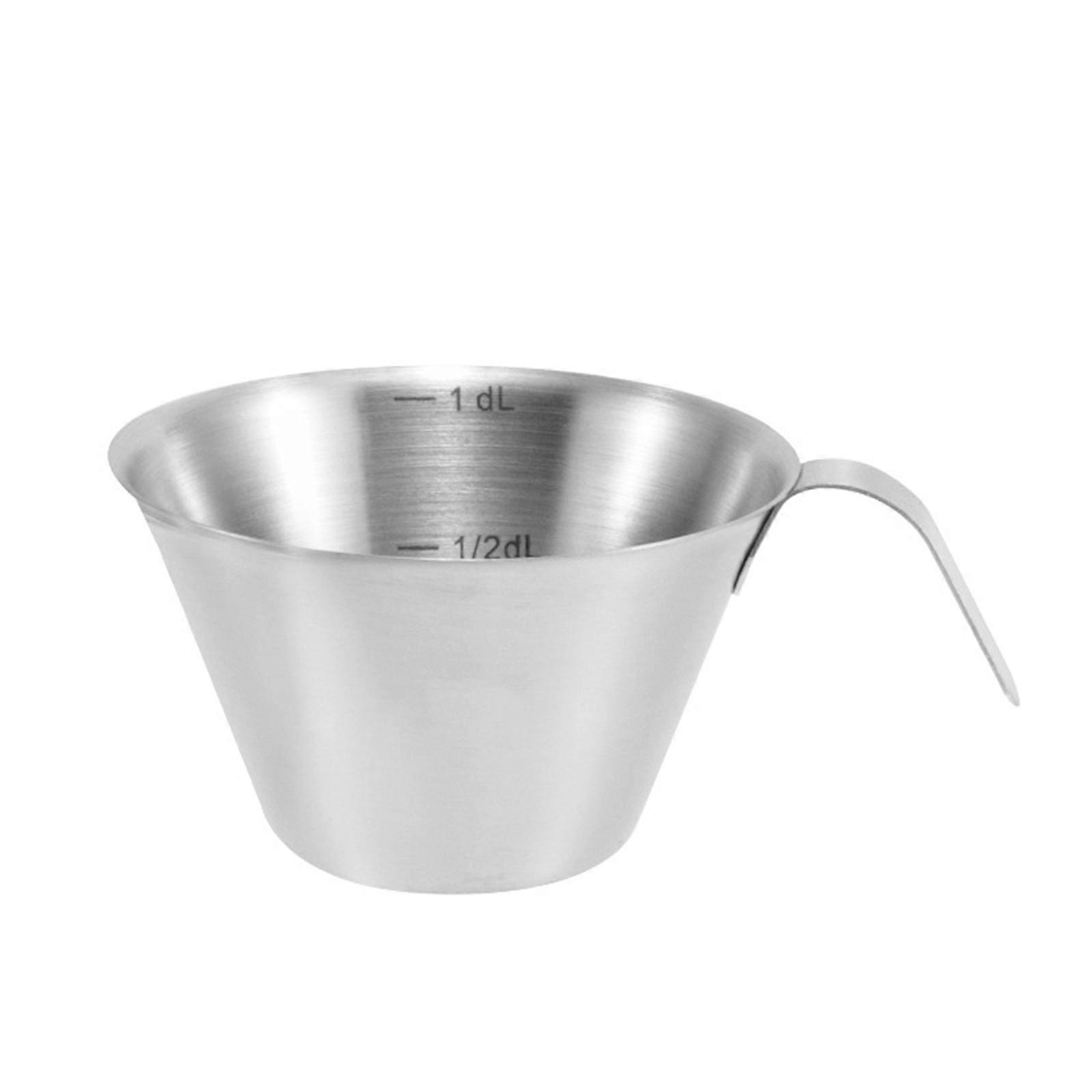 Tazza per caffè espresso in metallo Tazza di misurazione per caffè in acciaio inossidabile Tazza per estrazione caffè Tazza per caffè Portabicchieri per vino