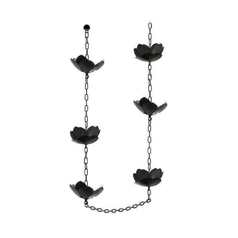 Rain Chain For Gutter Drainage, Adjustable Length, Decorative Outdoor Rain Catcher, Adds Curb Appeal, Universal Fit