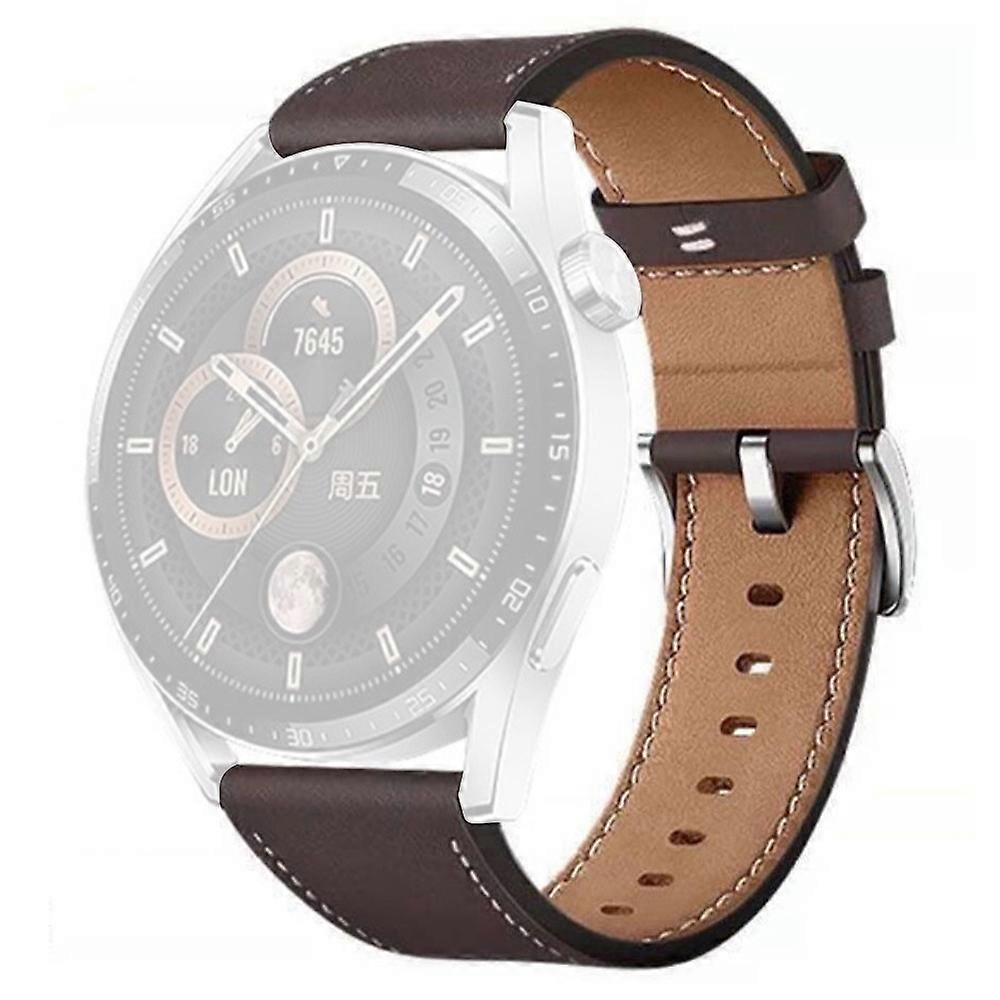 20mm Universal Leather Watch Band Adjustable Replacement Strap