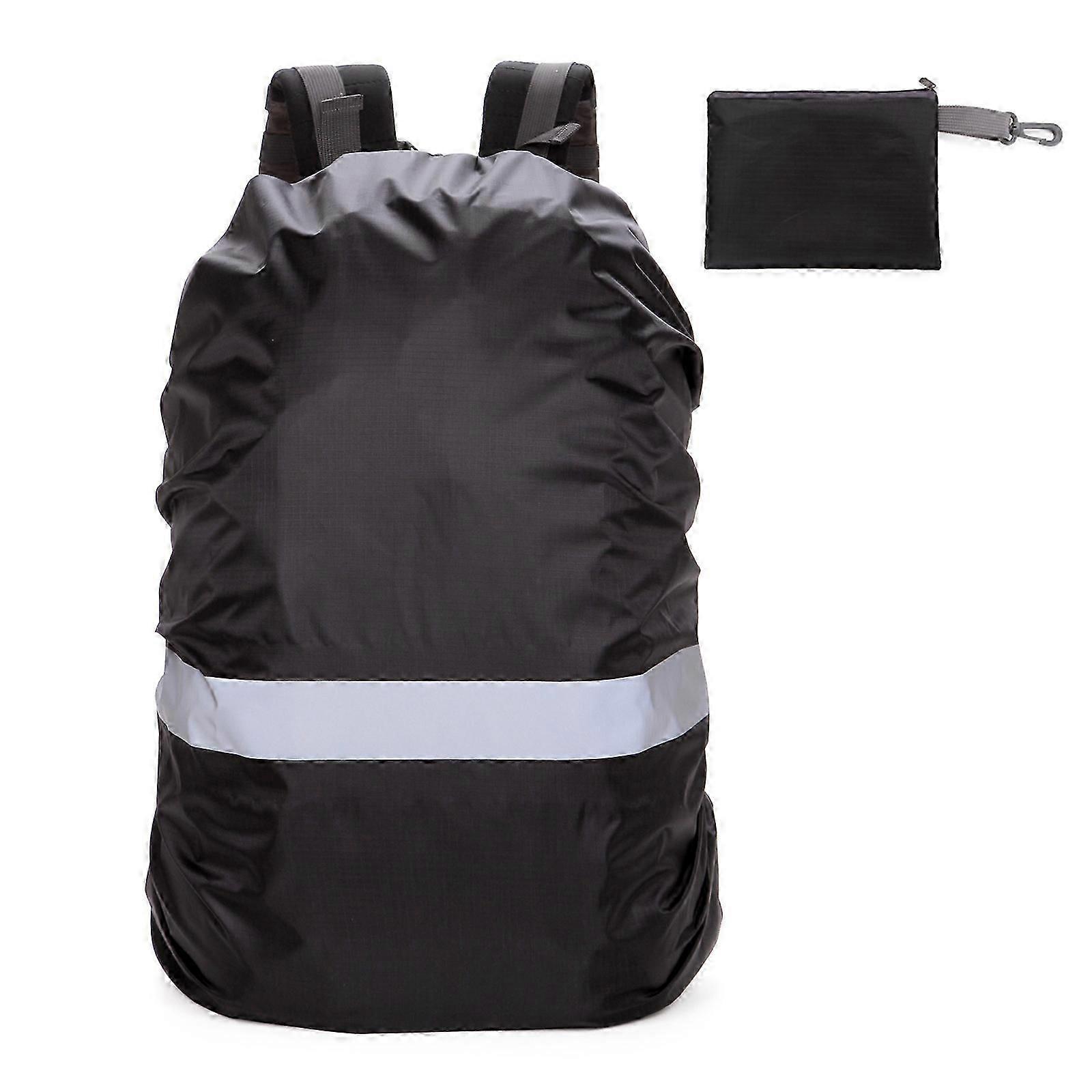 Waterproof Reflective Backpack Rain Cover w/ Adjustable Straps