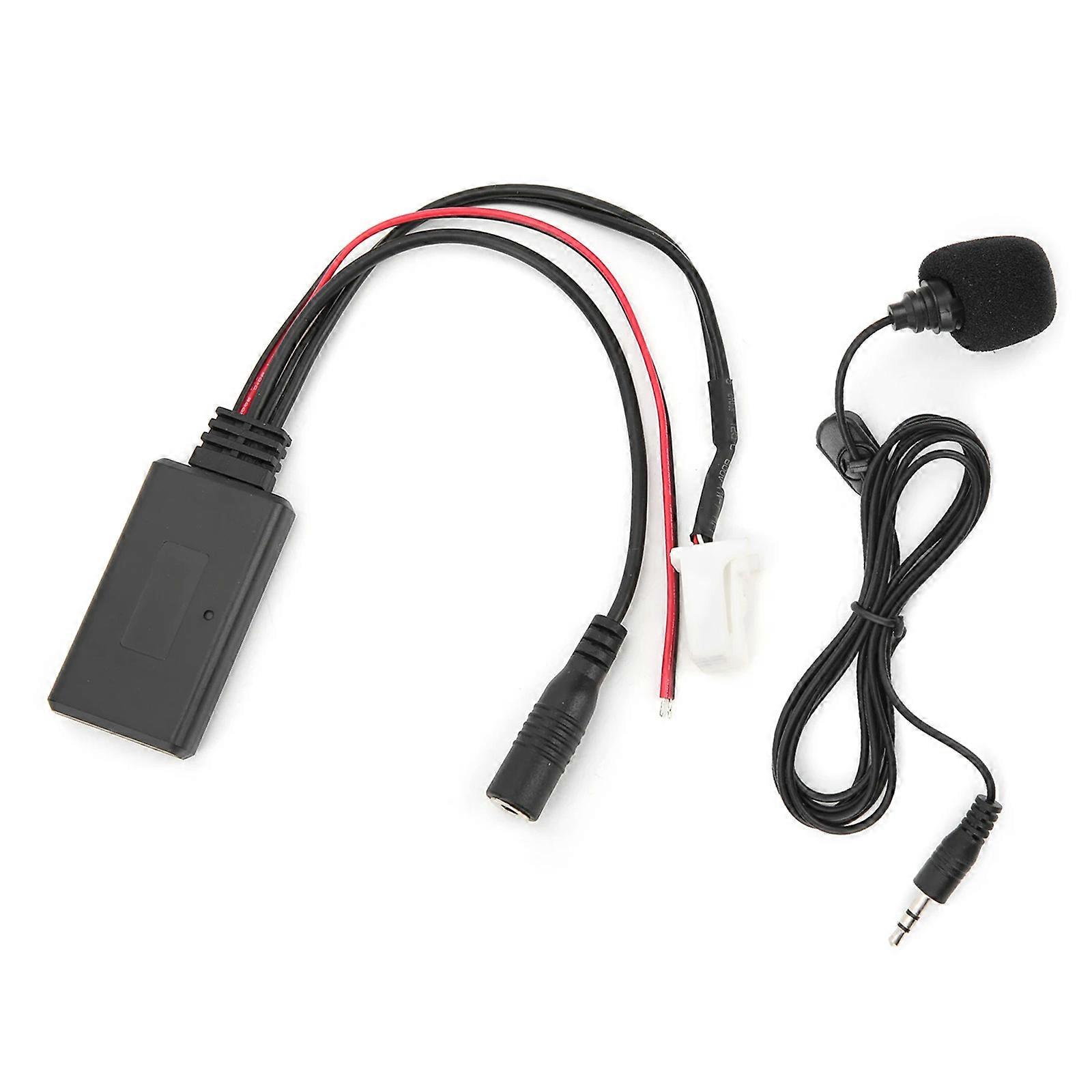 Wireless Stereo Connector Cable Suitable For Vehicles Supporting Microphone And Aux Input, Music Playback & Phone Calls