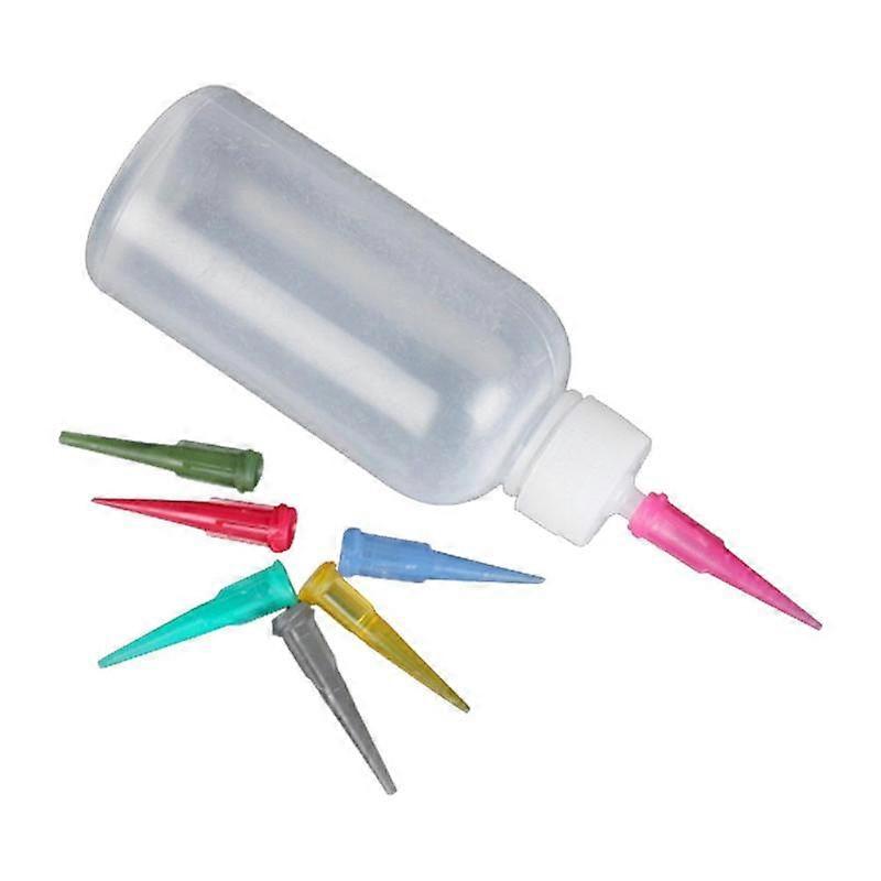 Sauce bottle + 7 heads (A) $ Jam painting pot 50ml 7 heads jam painting bottle creative bottle pull line pot throw line