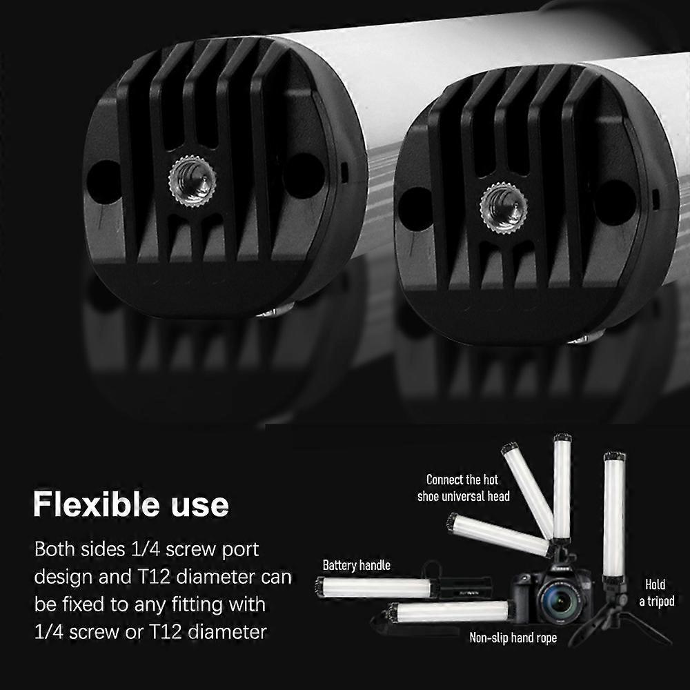 RGB Handheld Photography Lamp Dimmable LED Light Portable Vlog Light with 2000mAh Battery 49 RGB Modes Adjustable Music Rythm 2700-7500K