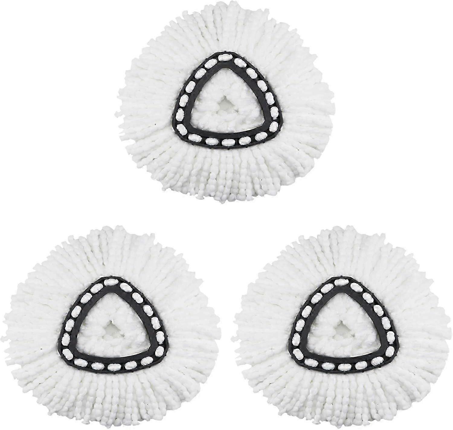3 Pack Spin Mop Replacement Heads - Microfiber Mop Refills for Floor Cleaning