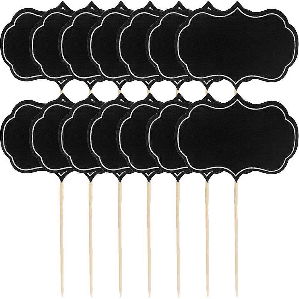 80pcs Cheese Markers Food Labels for Wedding Buffet Cake Picks Lightweight Easy to Write for Parties and Desserts