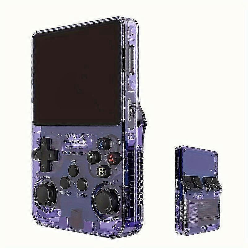 2025 1pc R36S Retro Handheld Game Console: 35 Inch IPS Screen Linux System Built-in 128GB and 15W+ Games