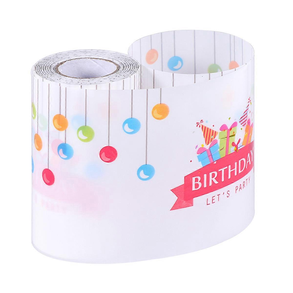 Baking Decoration Tool Transparent Cake Collar for Cakes Desserts Display Cake with Food Grade Plastic 1Pack