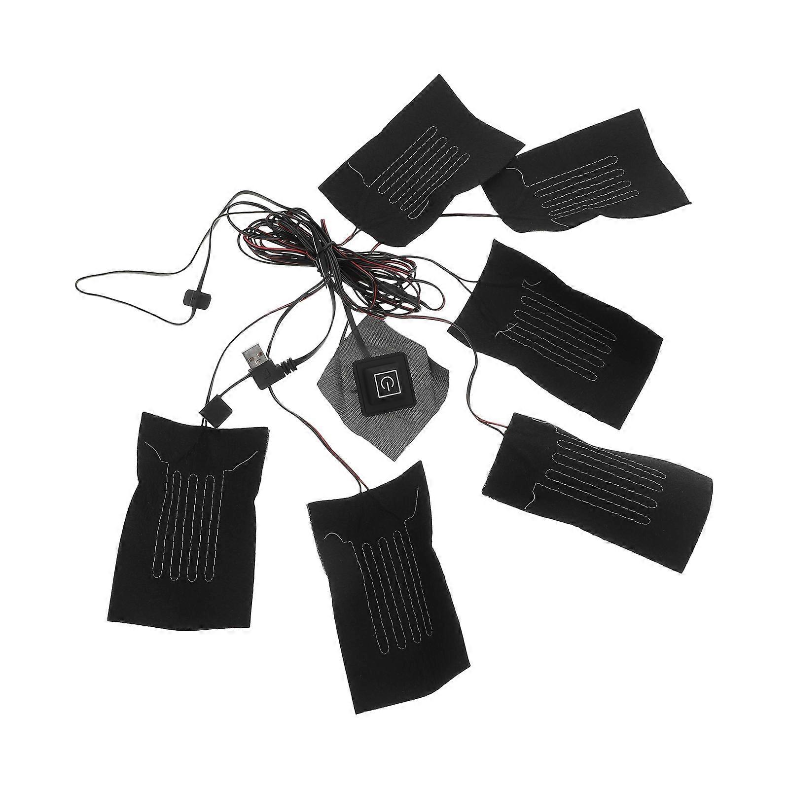 Carbon Fiber Heating Pads Electric Heating Clothes Warmer Winter Wear 12.00X8.00X0.10CM Temperature Adjustable 1 Set