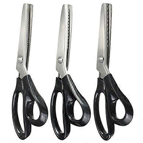 3 mm 5 mm 7 mm Pinking Shears Bow Scissors Sewing and Craft Tool Zigzag Cutter for Upholstery - 7 mm Size