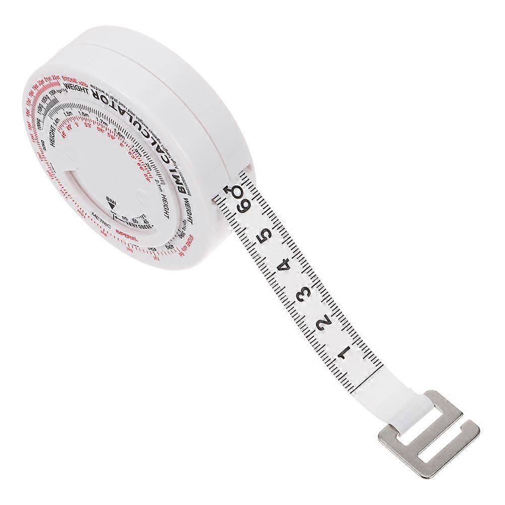 Retractable Cloth Tape Measure with BMI Calculator for Accurate and Waist Measurement – Durable Round Plastic Body Tape for Fitness and Health