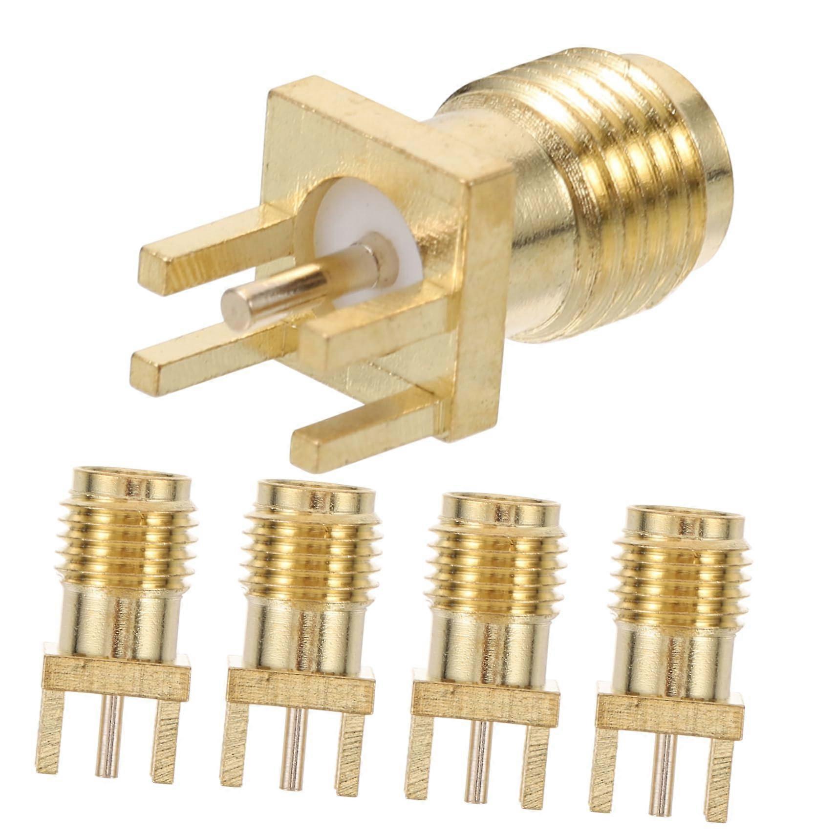 SMA Female Vertical Connector with Through Hole Edge Mount Adapter for Antenna