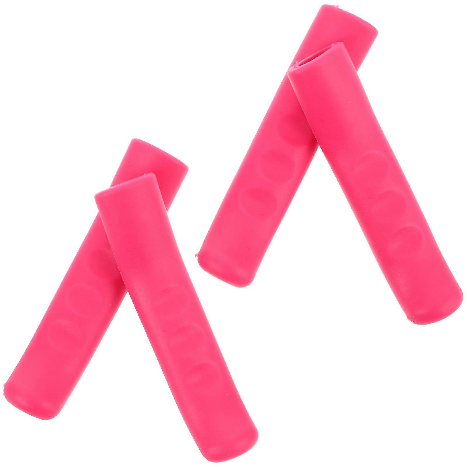 Silicone Brake Lever Covers 4pcs Slip Resistant Handle Sleeves for Mountain, Road & Folding Bikes Enhanced Grip and Comfort
