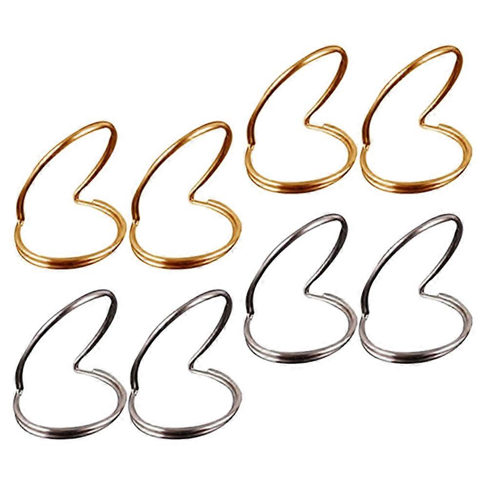 8Pcs Creative Guitar Picks Portable Fingertip Guards in Assorted Colors