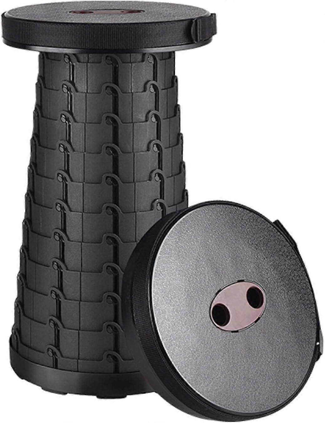 Outdoor Folding Stool for Fishing, Black