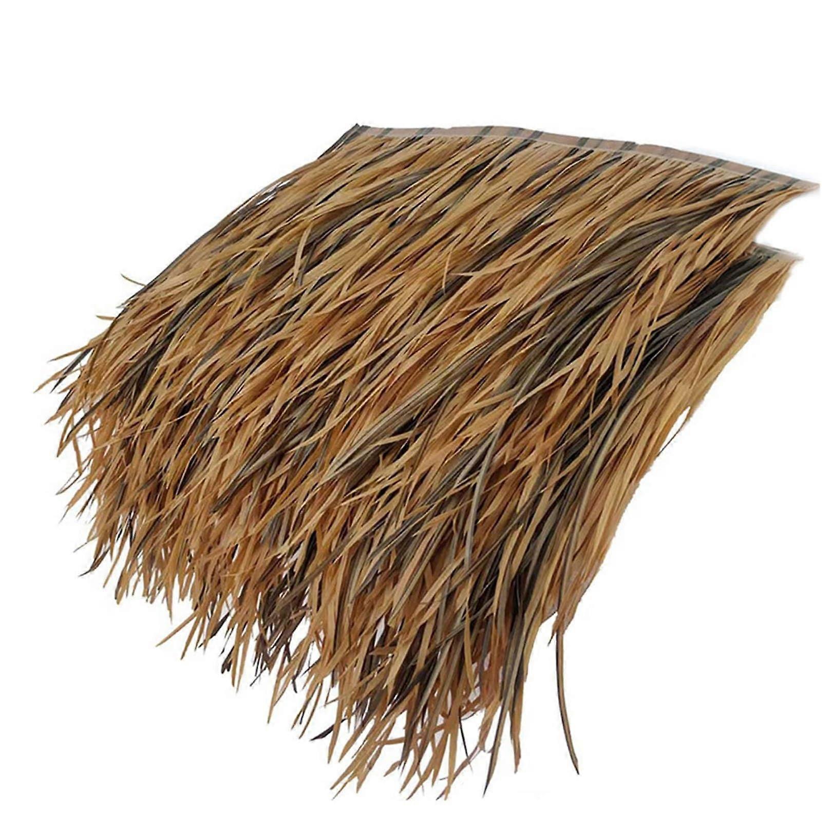 Tiki Bar thatched roof panels – 20 pieces artificial palm thatch rolls for garden, terrace, umbrella