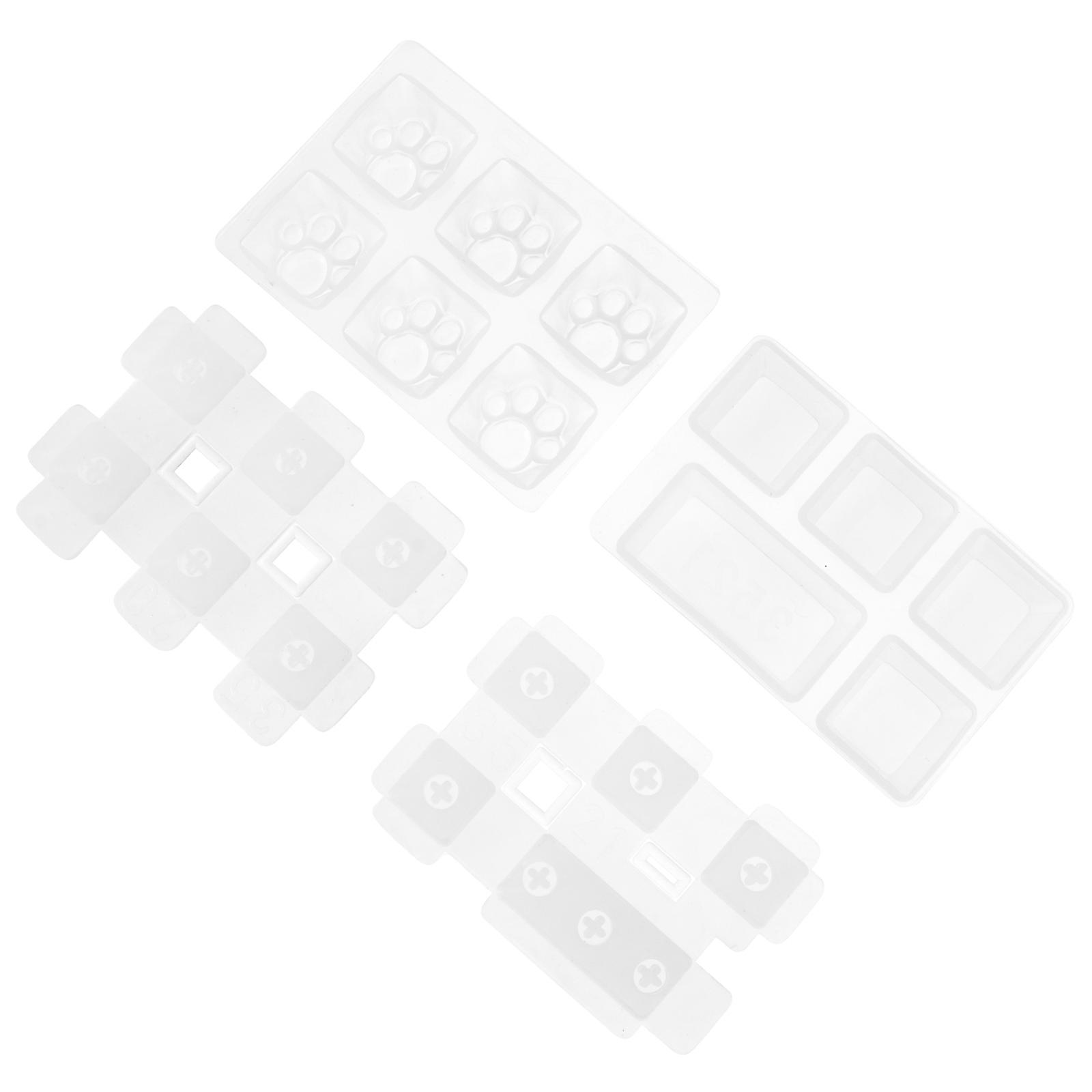 Keycap Mold Resin Crystal Epoxy Diy Keyboard Caps Craft Making 4Pcs