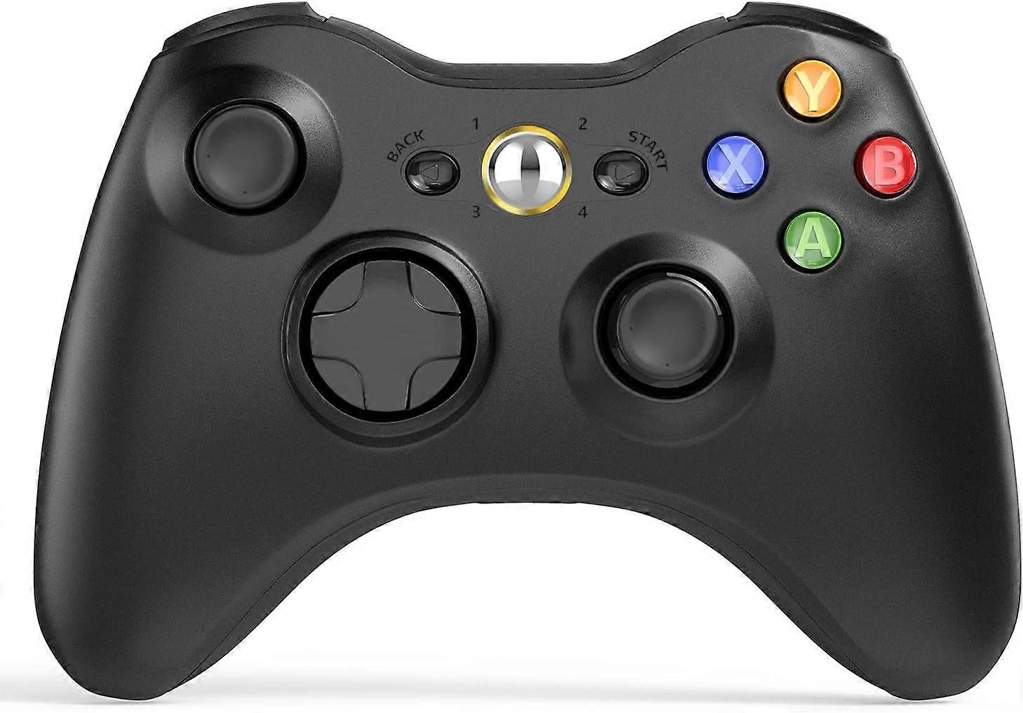 Gamecontroller Gamepad Wireless Kompatibel mit 7, 8, 10, 11 (Schwarz)