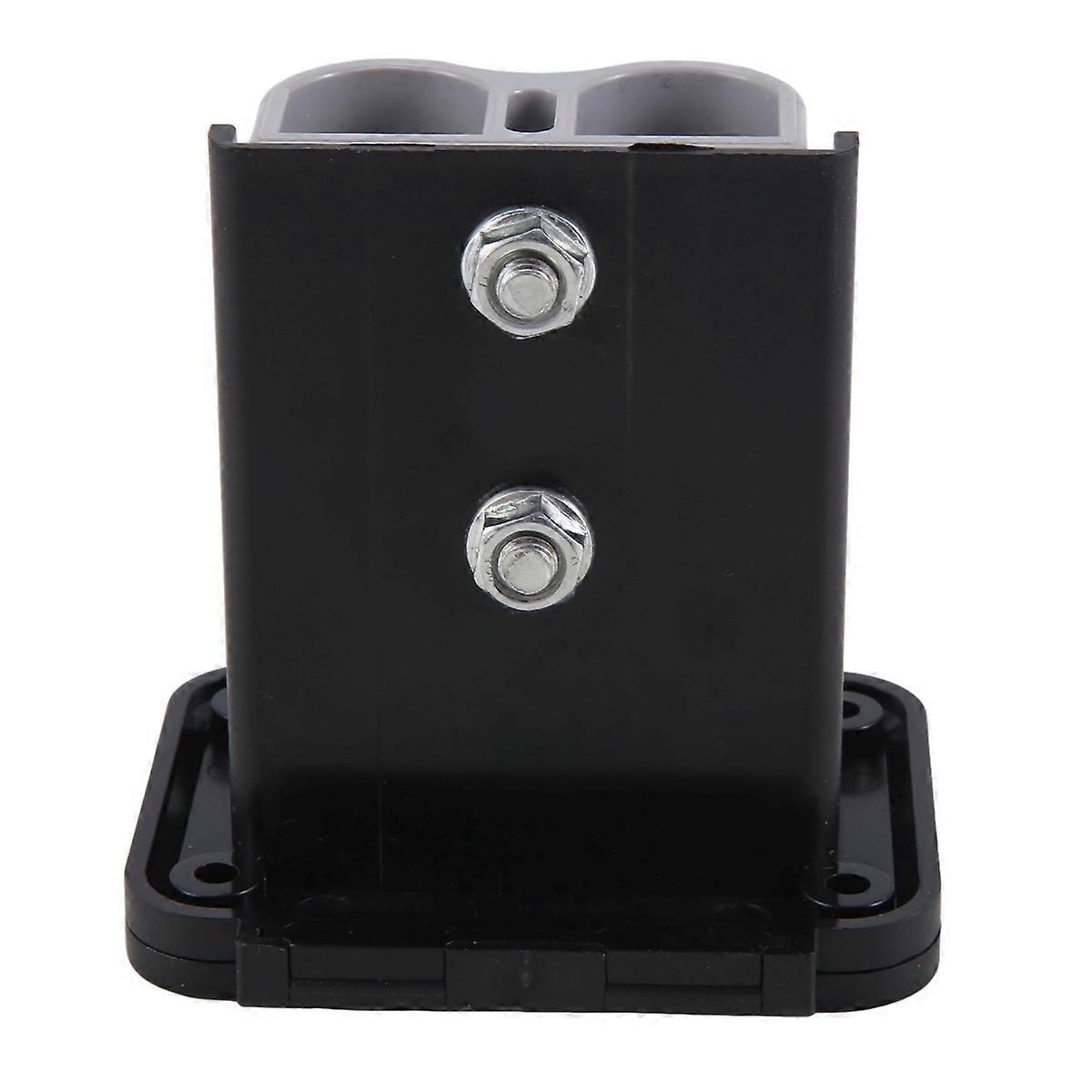 2X Plug Holder for Anderson Plugs 175A Panel Base with Dust Cover High Current Connector Fixing Brac