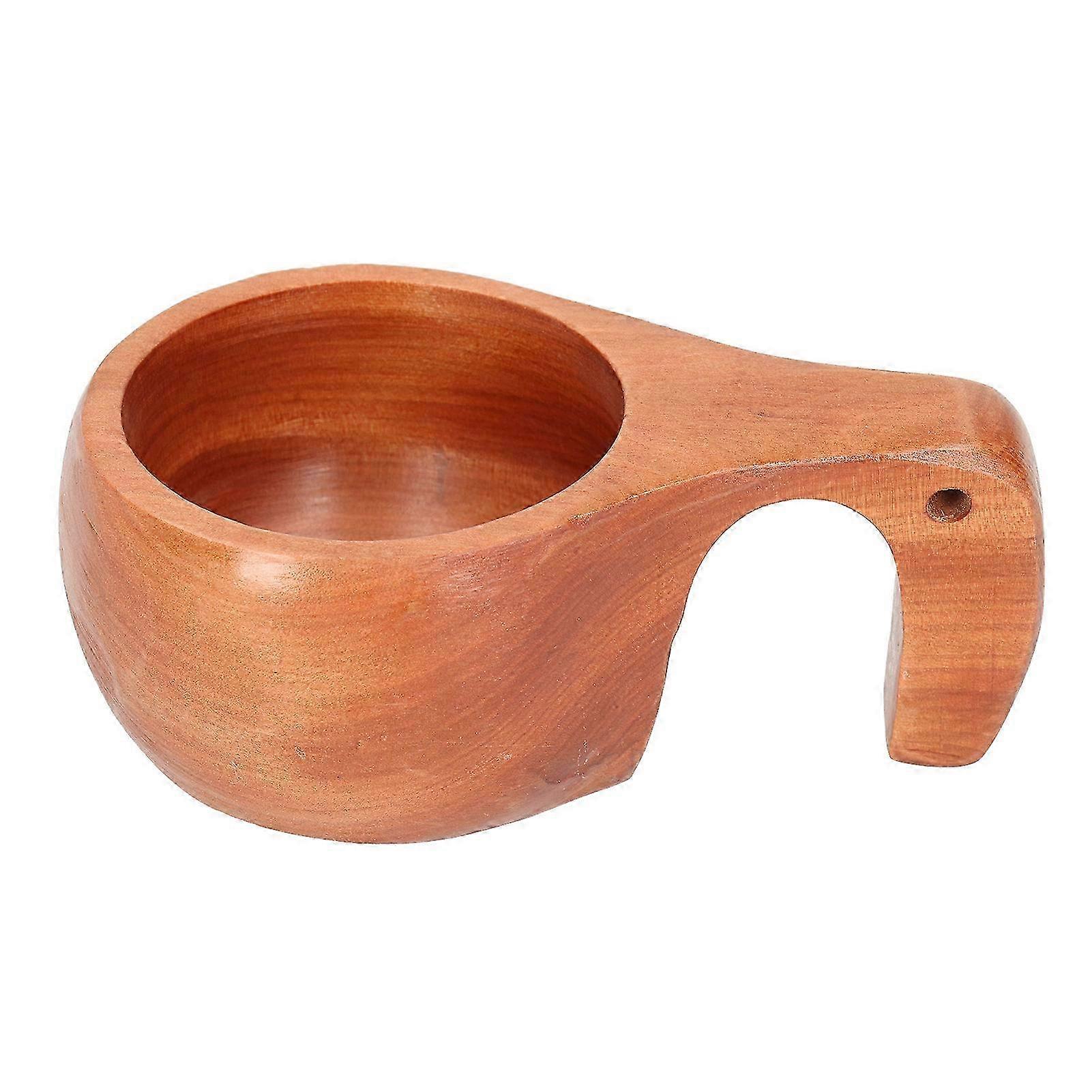 Creative Wooden Beverage Mug with Handle, Ideal for Coffee, Tea, and Other Drinks at Home, Camping, or Hiking Activities