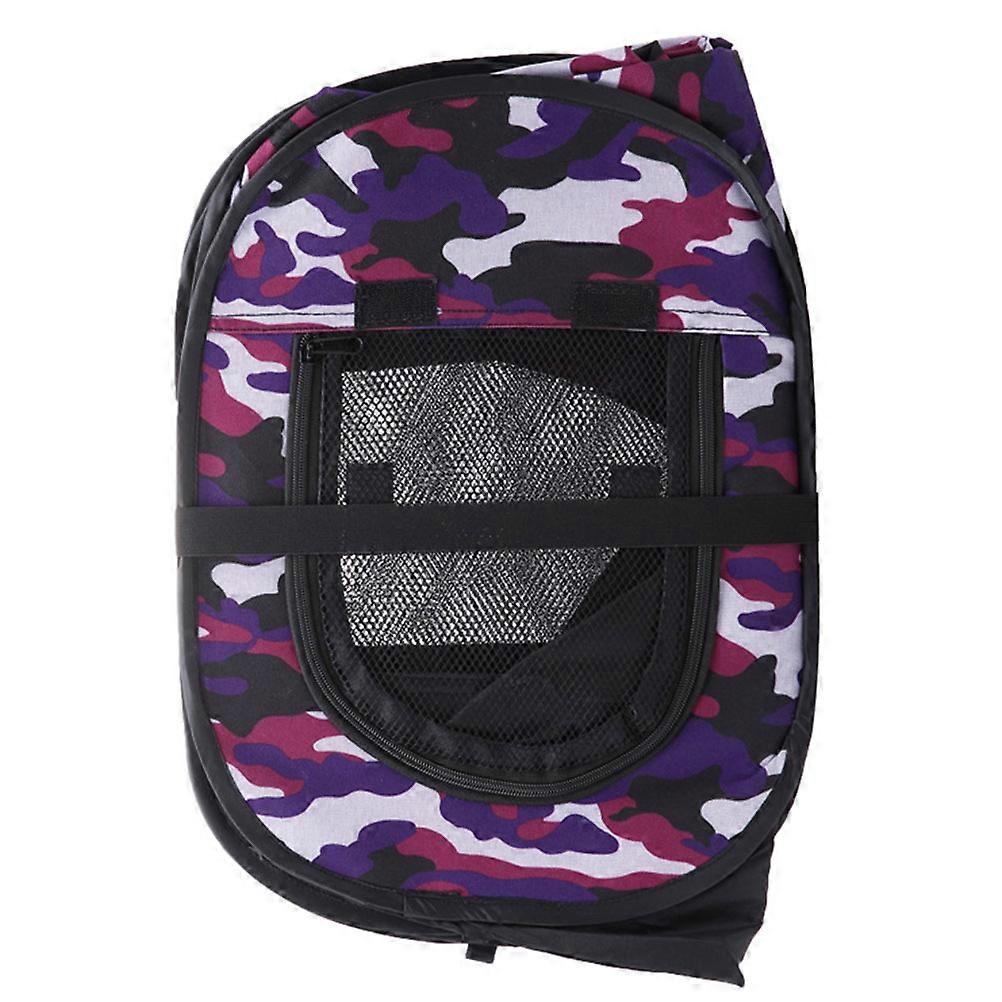 Dog Tents For Small Dogs Portable Outdoor Pet Tent Octagonal Purple 72x72cm Foldable Design 1Set