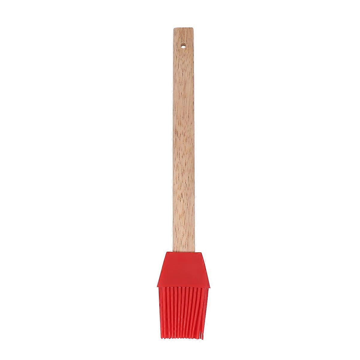 Silicone Bbq Brush Cooking Brush For Baking And Grilling Red 1Pc