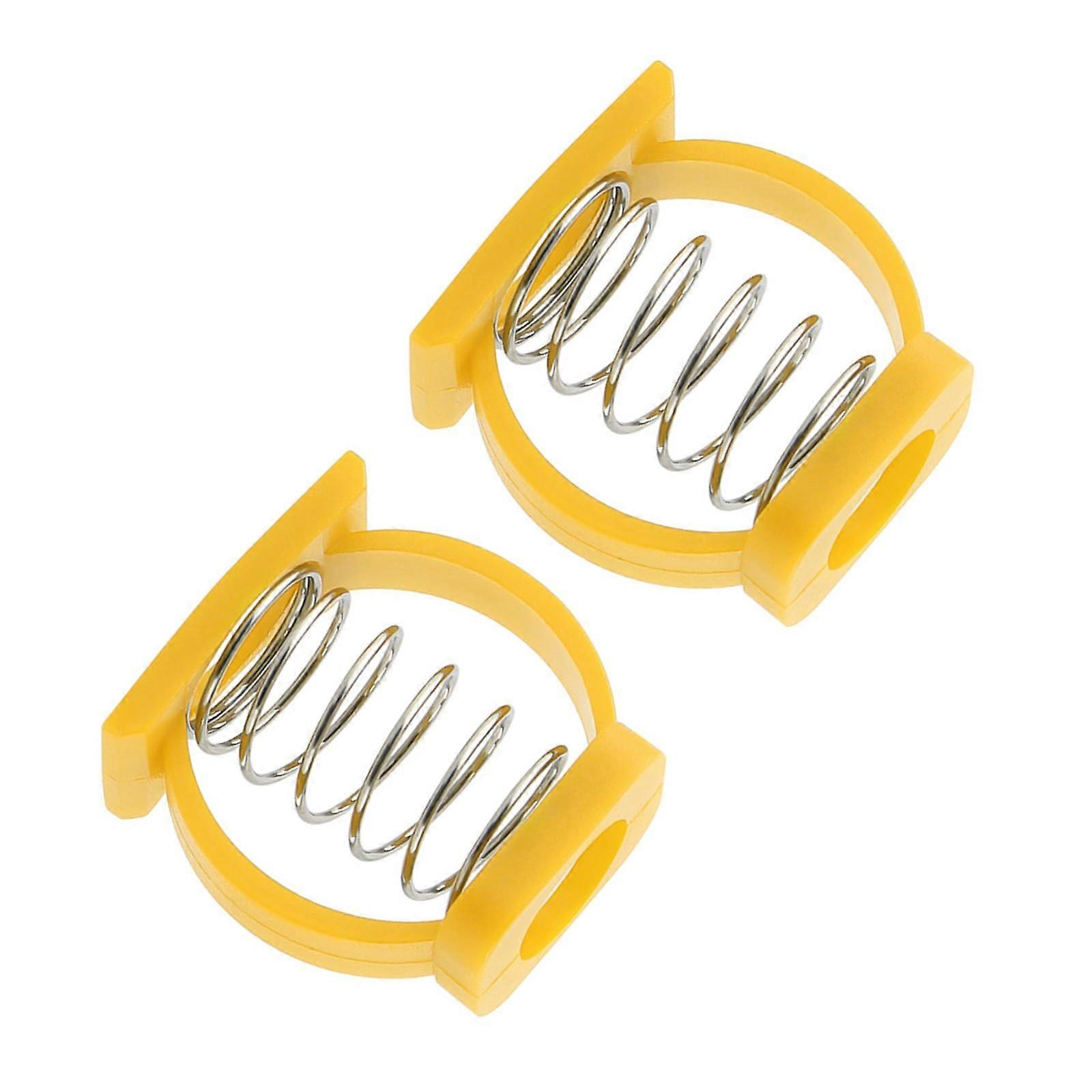 2 x bicycle handlebar spring clips, stability, comfortable spring clamp, hinge clamp, spring for city, commuting, mountain biking