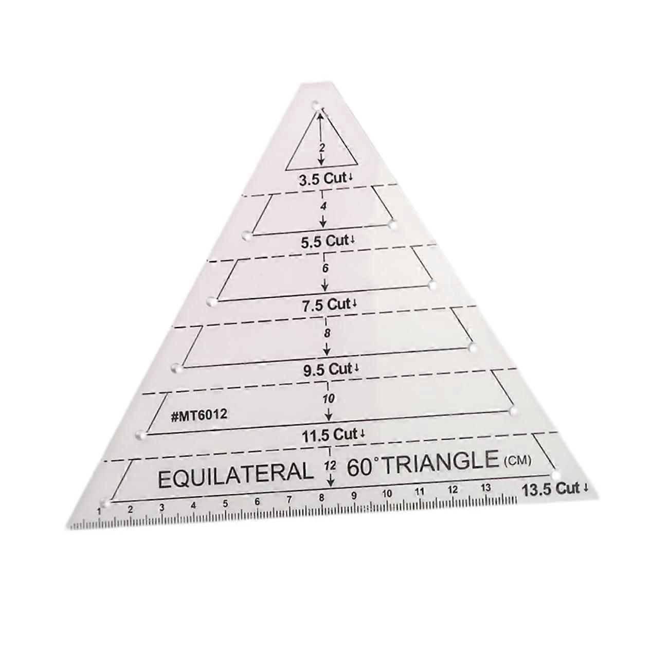 Quilt-Lineal Schlitzlineale Precision Ruler for Sewing and Cutting Projects, 60cm Durable Acrylic, Easy Measurement
