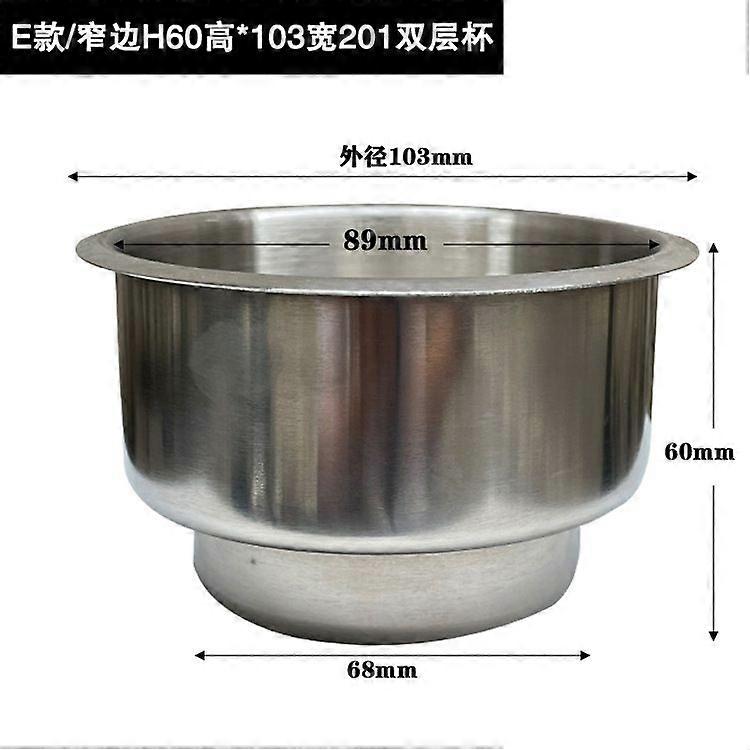 Recessed Insert Car Cup Holder: Alloy Mug Storage for RV Boat Sofa Couch - Insert Installation Cup Holder Compatible with Various Mug