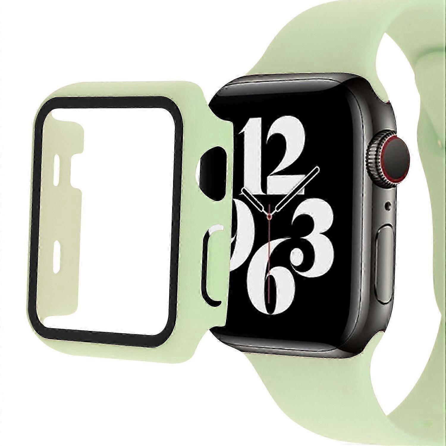 Protective Hard PC Frame Case with Tempered Glass for Compatible 49mm Smartwatches