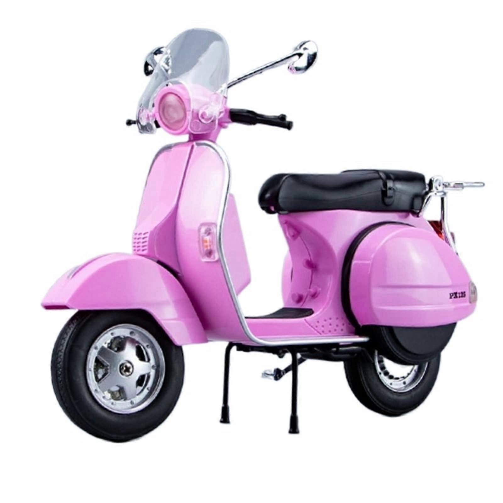 For Vespa Px125 1/10 Scale Alloy Diecast Motorcycle Model (Pink)