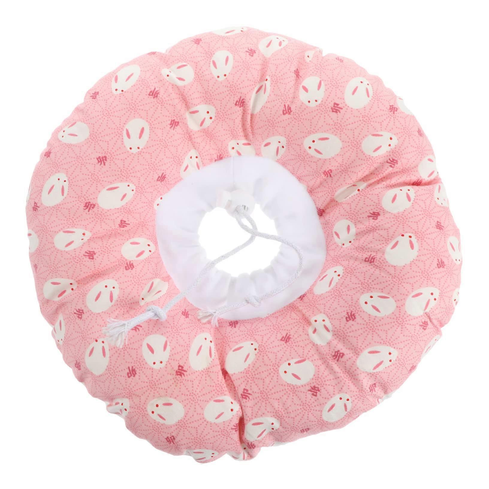 Adjustable Pet Collar for Cats, Soft Protective Cone for Postoperative Recovery, Pink