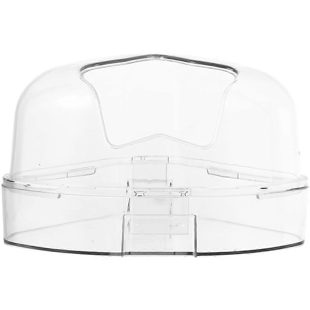 Transparent Hamster Sand Bath House Rectangular Fun 19x12.5cm 1Pcs