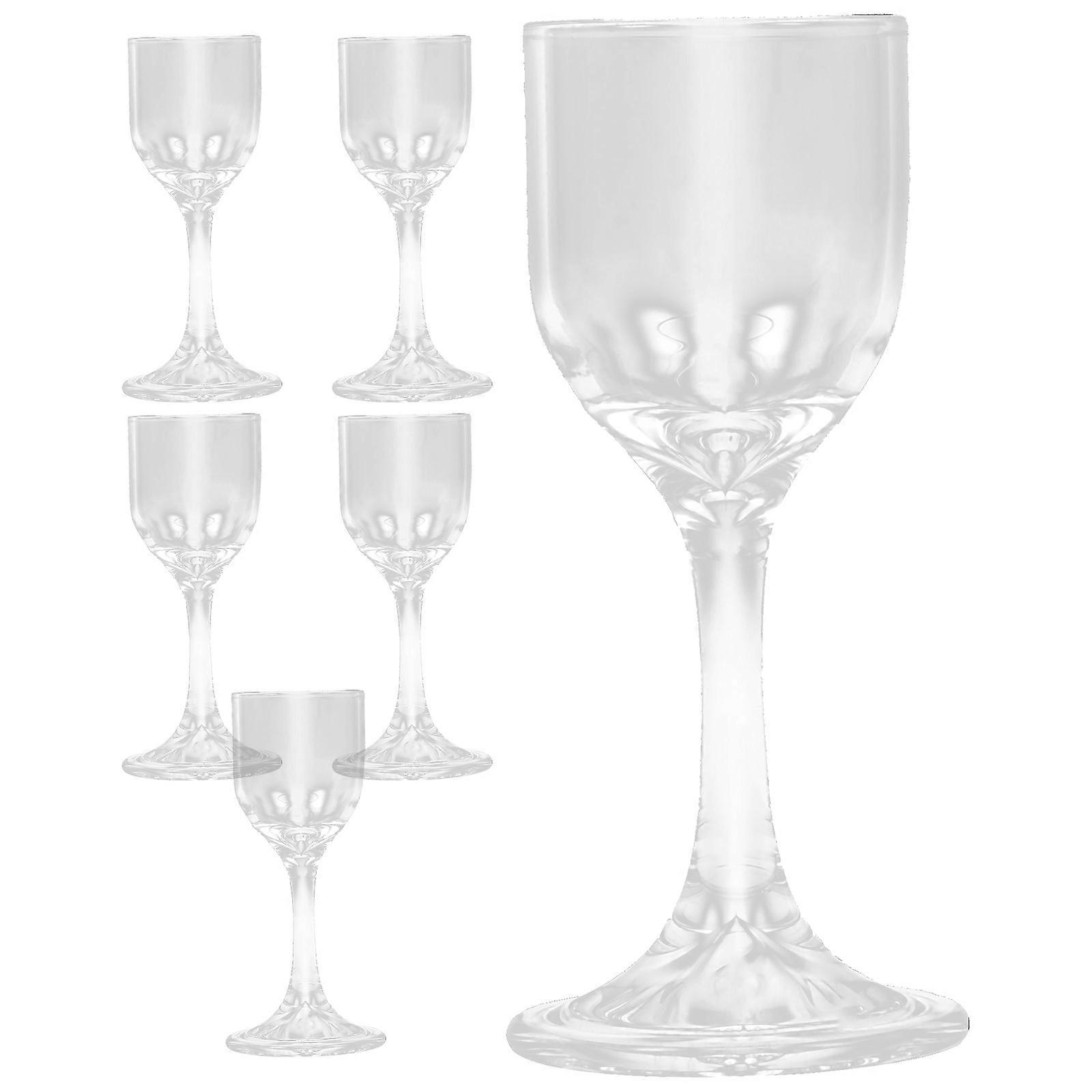 Here's a polished and professional product description based on your input:
**6 Pack Clear Glass Liquor Cups – Small Shot Glasses for Home Bar,