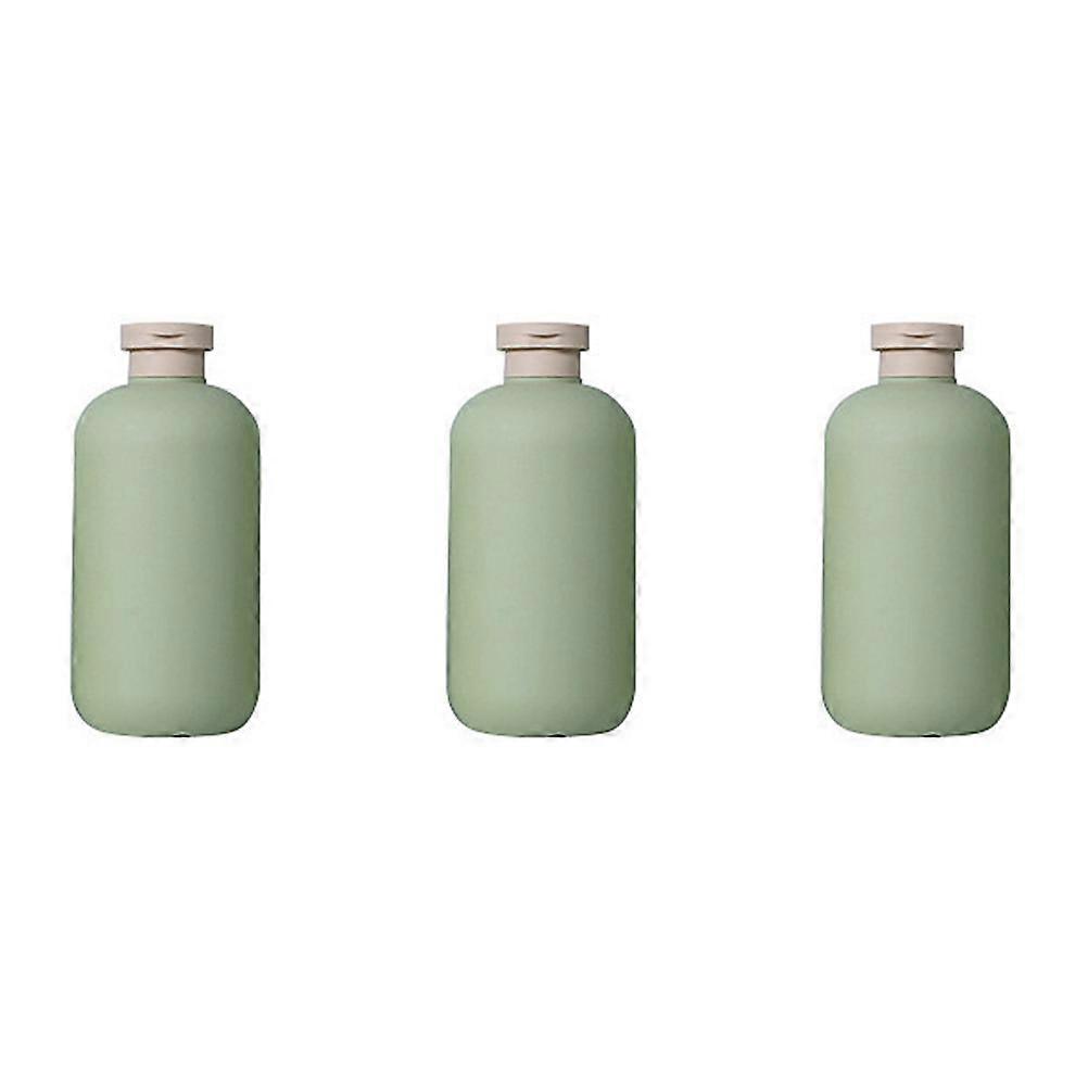 Reusable Shampoo Containers Travel Size Bottle Refillable Simple Style 12.8x5.8cm 3Set
