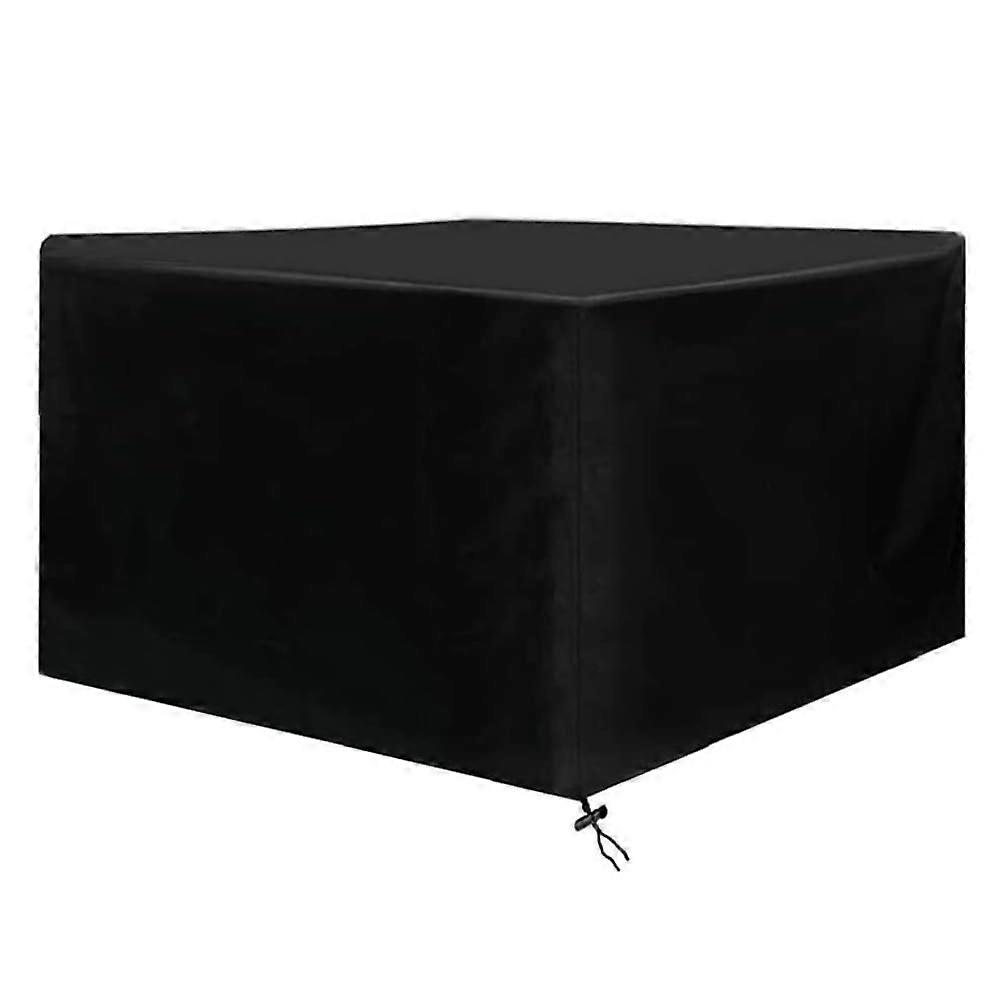 Garden Furniture Cover - Heavy Duty 300D Oxford Fabric, UV Resistant, Rectangular Seating Set Protector, 180 x 160 x 85 cm, Black