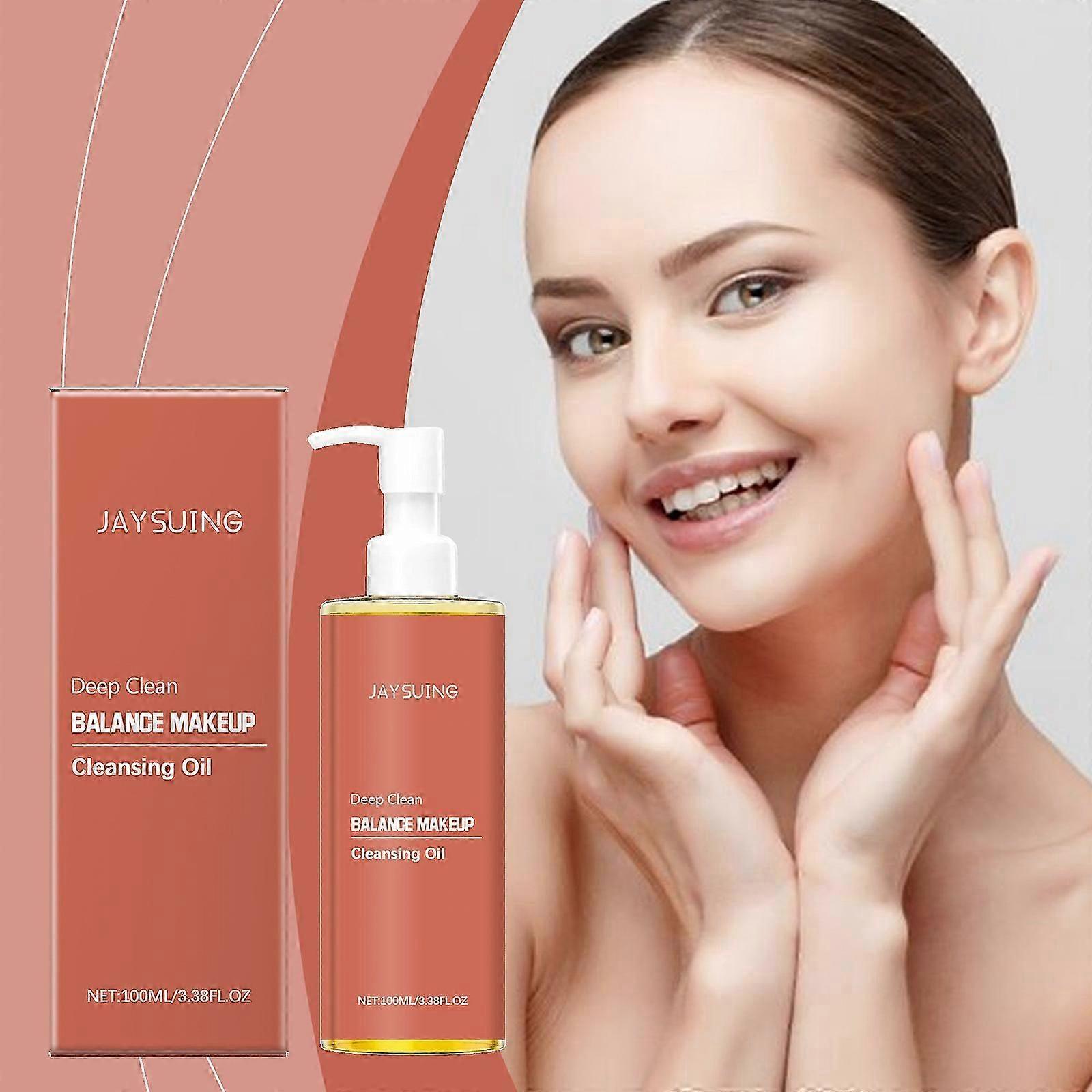 Deep Clean Balancee Makeup Remover Oil, Gentle Daily Makeup Remover for All Skin Types, Gentle Oil Cleanser for the Face, Deep Cleansing Oil