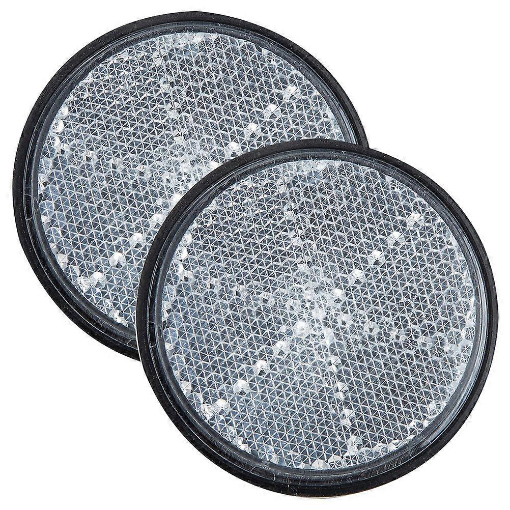 2pcs High Reflective Bike Reflectors Durable Plastic Warning Tool for Mountain Bikes and Motorcycles Lightweight Design Enhanced Safety Easy to Use