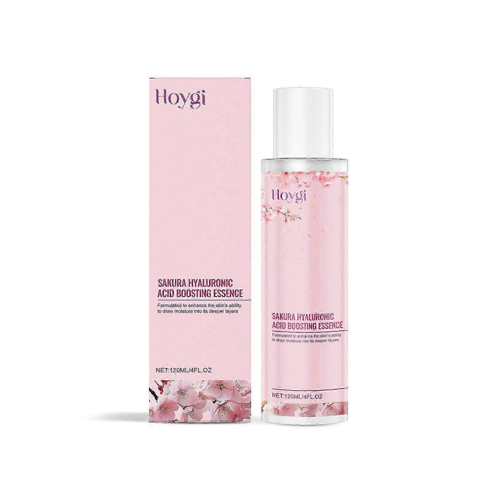 Sakura Hyaluronic Acid Boosting Essence - Ultra Hydrating Facial Moisturizer - Skincare for Tightening, Firming, Anti Aging, Instant Glow