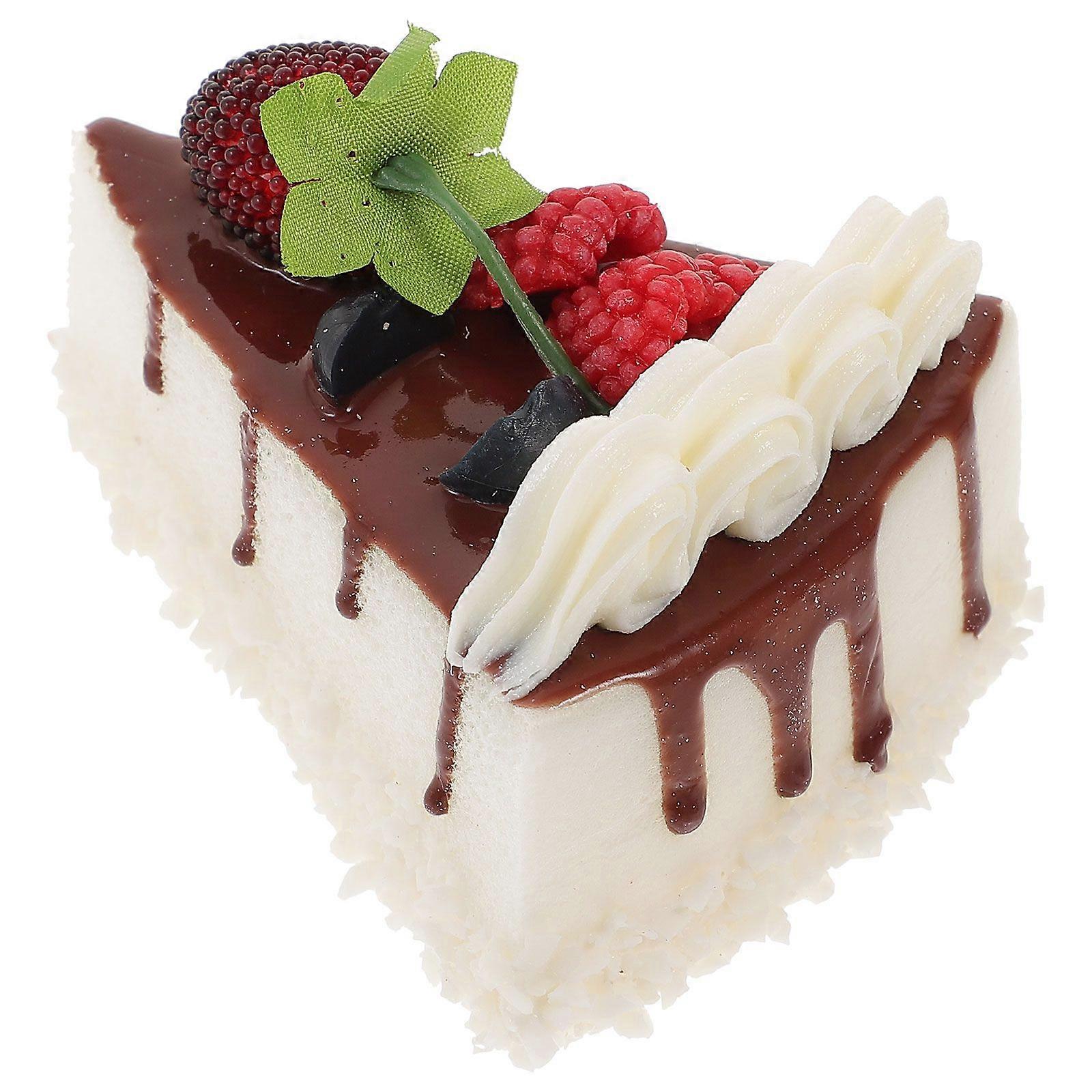 Artificial Fruit Cake Decoration Realistic Fake Dessert Model Simulation Cake Prop Shopwindow Display