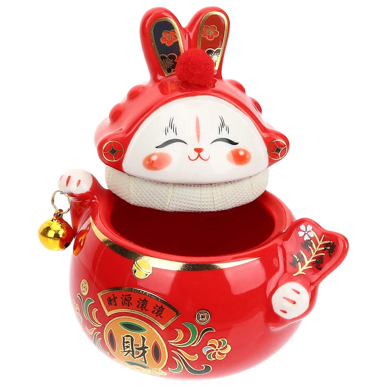Rabbit Shaped Container Airtight Tea Storage Jar Simple Design For Home And Office 1Pcs